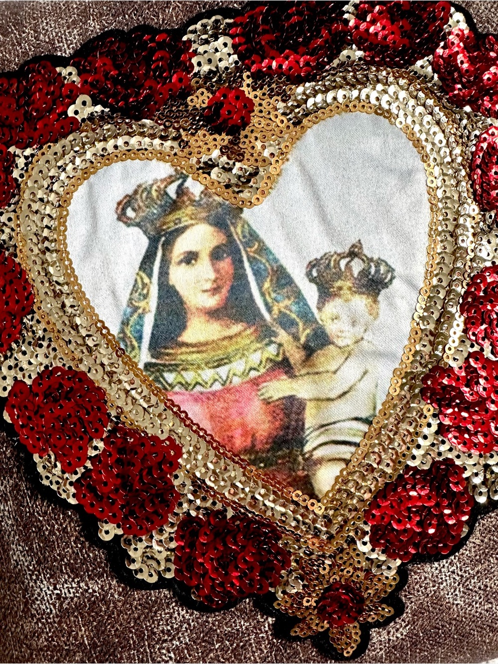 La Madonna Cushion by Fili NY - Picture 3 of 3